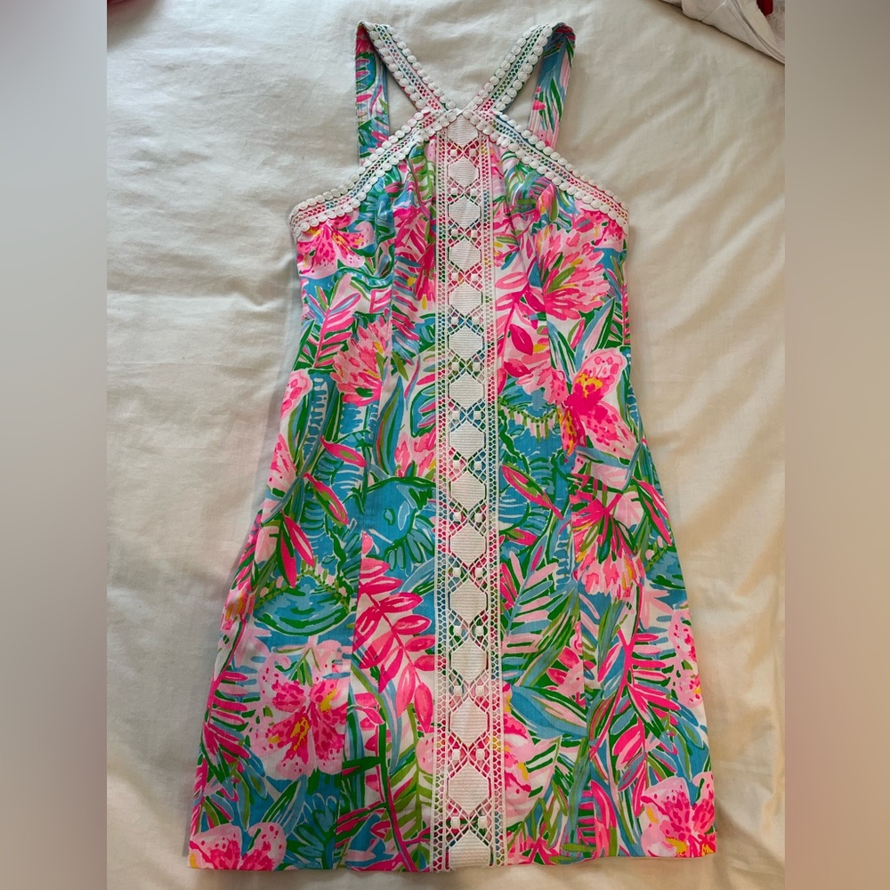 Lilly Pulitzer High Neck Shift Dress